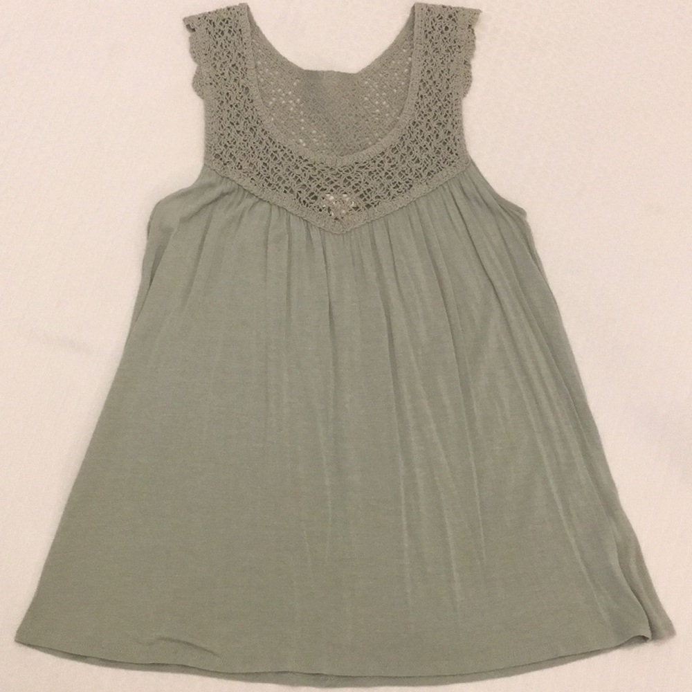 Green Crochet Top